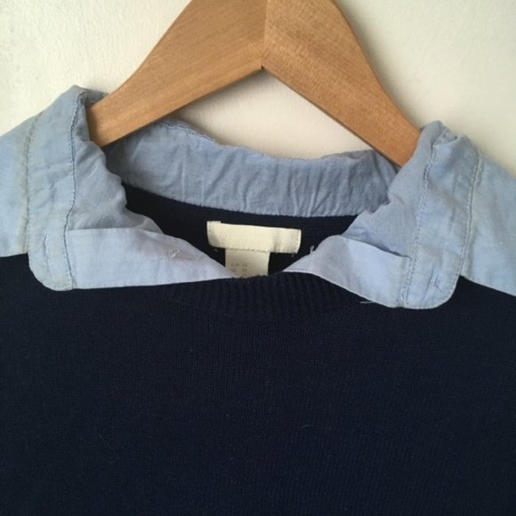 Light Sweater with Attached Button-Down - Picture 3 of 5